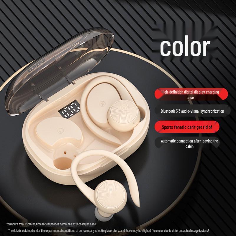 2024 New Wireless Sport Ear-hook Bluetooth Headphones: Ultra-Long Battery Life, Noise Cancelling, In-Ear Design for Men and Women