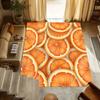 1pc Oranges Pattern Themed Rug for Home Decor, Non-slip Office Carpet, Chair mat, Outdoor Mat, Christmas and Halloween gifts-0731160