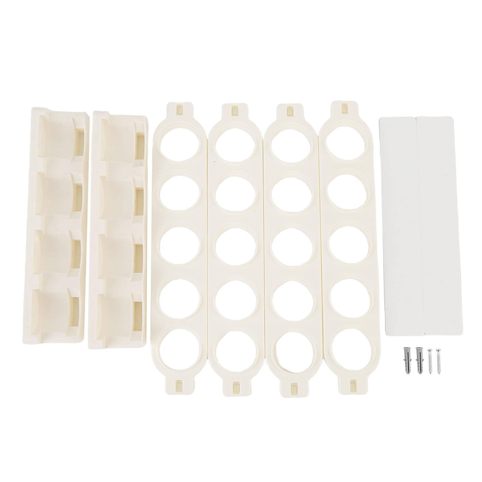 

Держатель для кофейных капсул, настенное крепление, клейкая стойка для хранения, органайзер для кофейных капсул для кухни и общежития белый