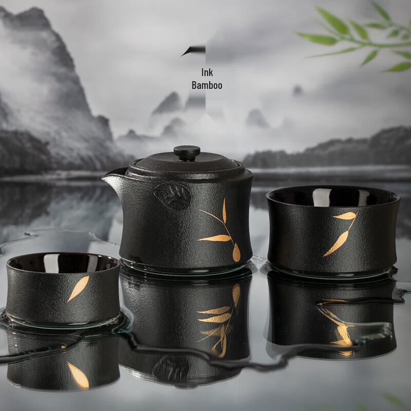 

Forbidden City Guochao Bamboo Travel Tea Set