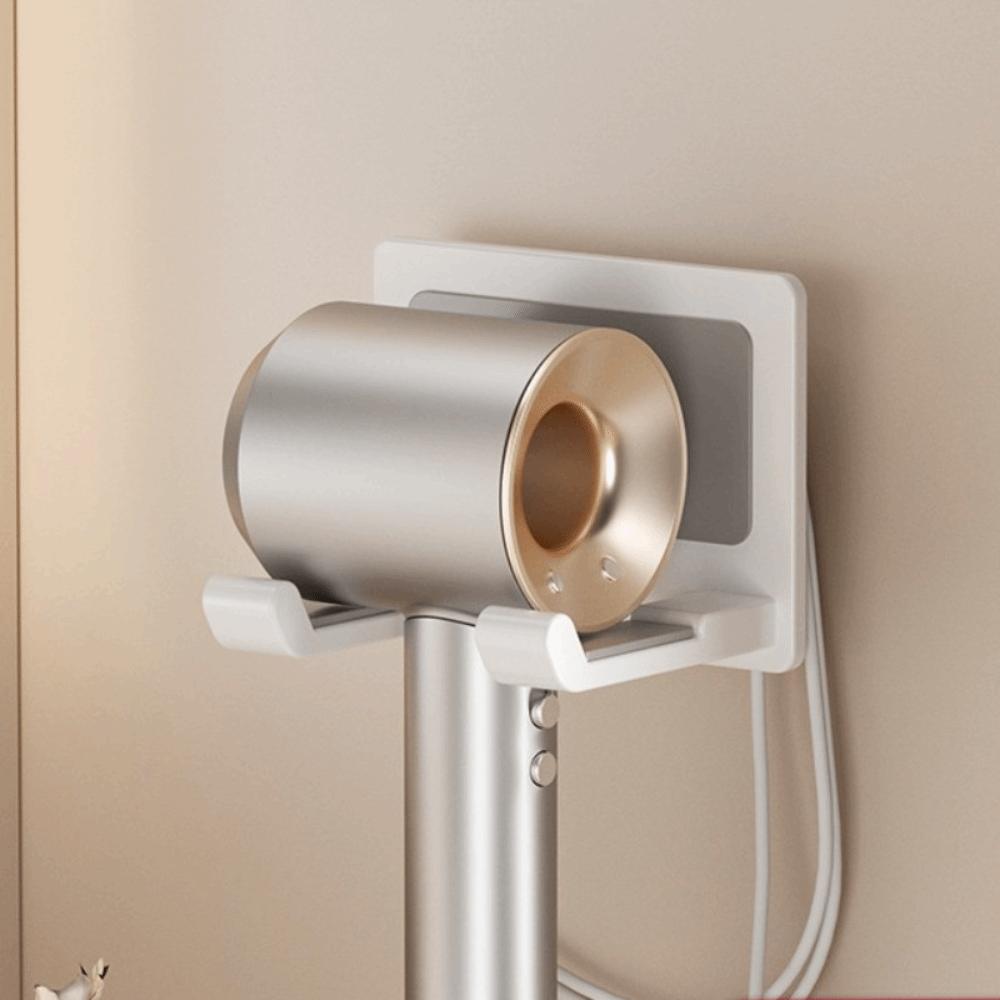 

Universal Wall Mounted Rack Punch Free Design Self Adhesive Holder Bathroom Organization білий