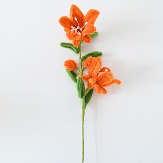 Fleur en cure-pipe, texture douce et duveteuse, faite main, tige torsadée, longue durée, ne se fane jamais, fausse fleur, décoration intérieure, accessoires photo