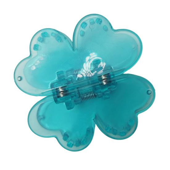 Magnetic Hair Claw Four Leaf Clover Shape Hair Clip No Slip Strong Hold Hair Claw Voluminous Style Hair Accessory