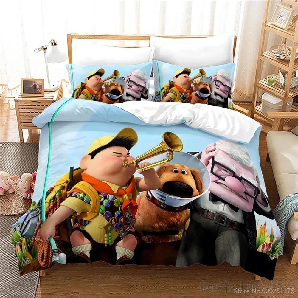 Cartoon Film Up Love Child Duvet Cover Set HD Comforter Cover Bedclothes for Kids Bedding Sets Bedroom Decor