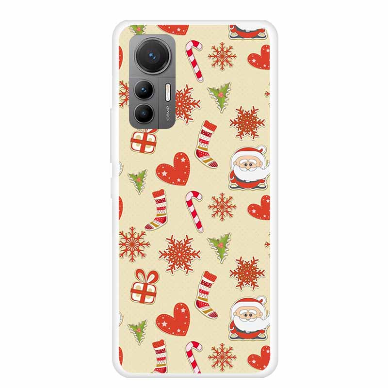 For Xiaomi Redmi K50 Ultra Case Christmas Soft Silicone Back Cover Phone Case for Redmi K50 Extreme Edition Clear Cartoon Funda