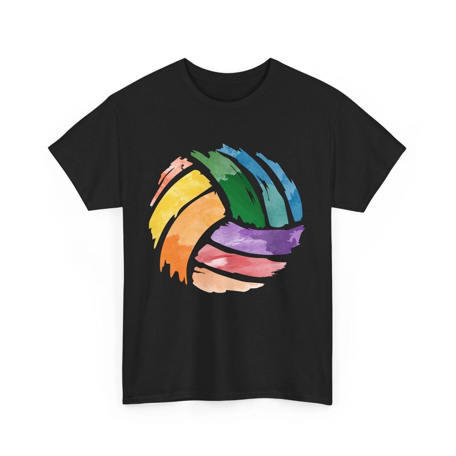 Volleyball Ball Shirt, Sports Volleyball Fans Tie Dye Women Men Shhirt L
