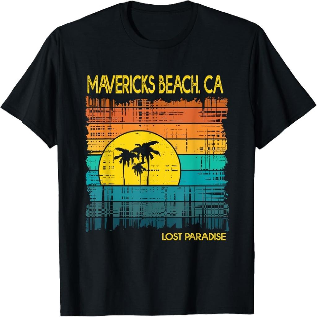 Mavericks Beach California Shirt Sunset T-Shirt for Men Women Girls Kids