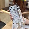 Cute Lanyard Phone Case For OPPO Realme Narzo 50A Shockproof Anti-dust Phone Holder Protective Dirt-resistant Back Cover