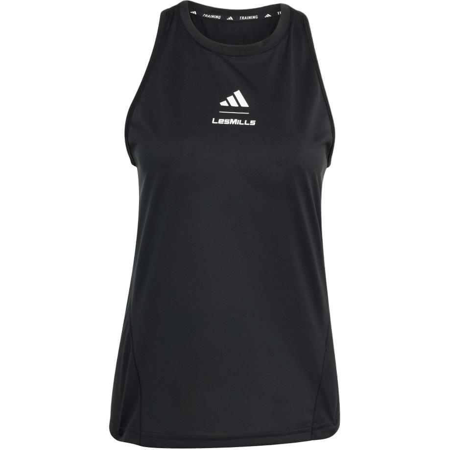 Adidas Logo Round Neck Fitted Sleeveless Sports Vest Women Vests Black JW1743