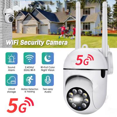 Cámara IP 5G 1080P inalámbrica WIFI para exteriores CCTV HD PTZ cámara de seguridad inteligente para el hogar IR