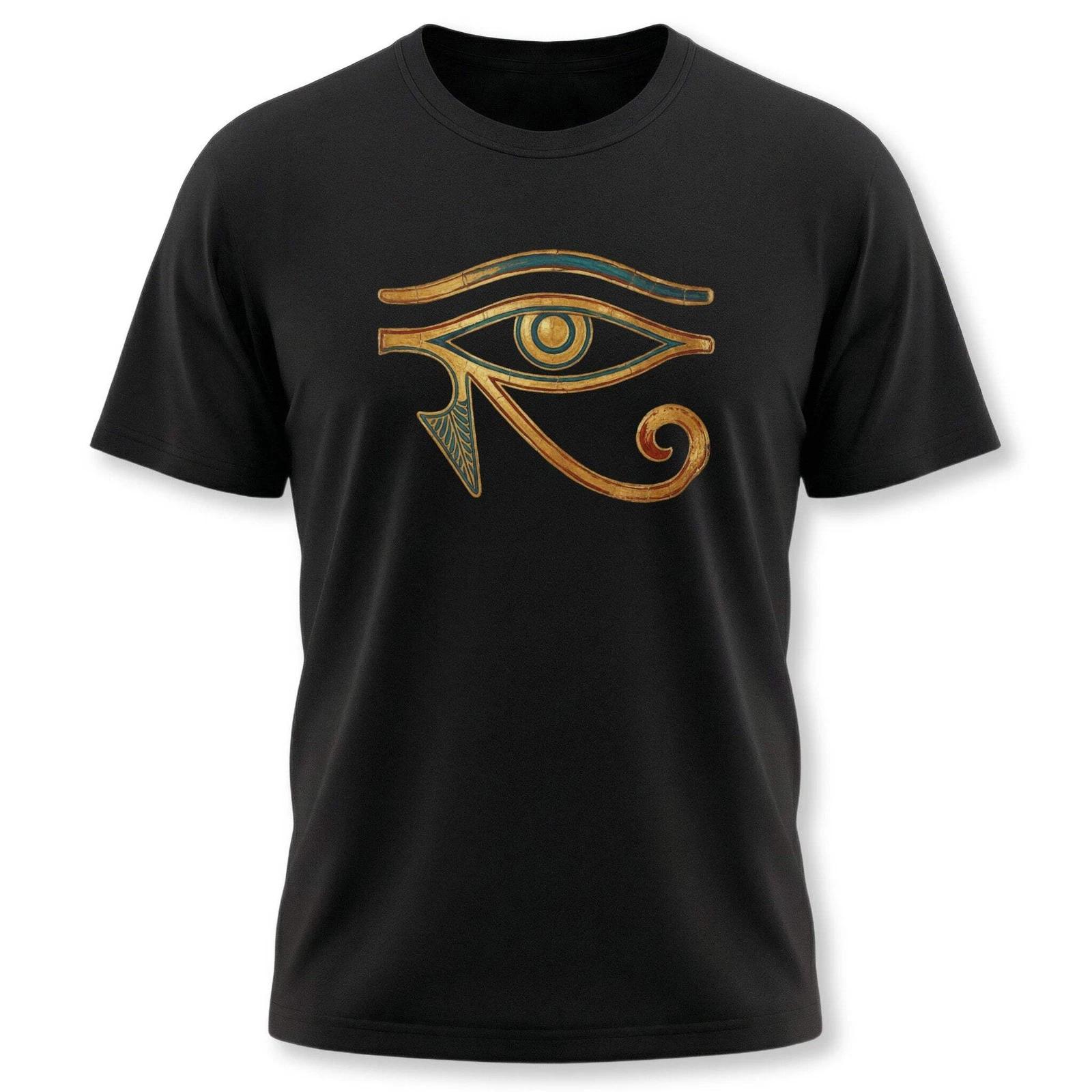 Golden Eye of Horus T-Shirt | Egyptian Mythology Symbol Unisex Tee Shirt XXXL