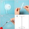 Wig Display Rack Hat Stands for Display Hat Pedestal Stand Round Barbell Pedestal Display Riser for Hat Watch Showcase