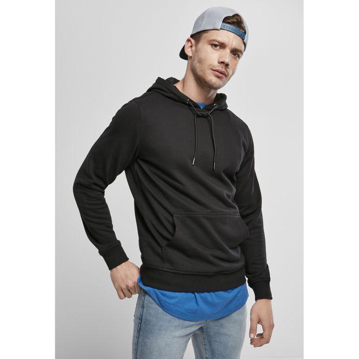 Sweatshirt À Capuche - Urban Classics - Basic Terry - Noir - Mixte - Manches Longues