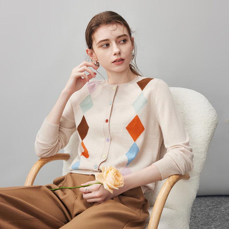 

Женский кардиган из кашемира с круглым вырезом, осень-зима 2025 XL