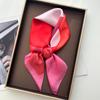 Luxury Square Scarf For Women Elegant Ladies Hijab Color Print Neckerchief Bandanas Spring Soft Stain Faux Silk Scarves Shawl