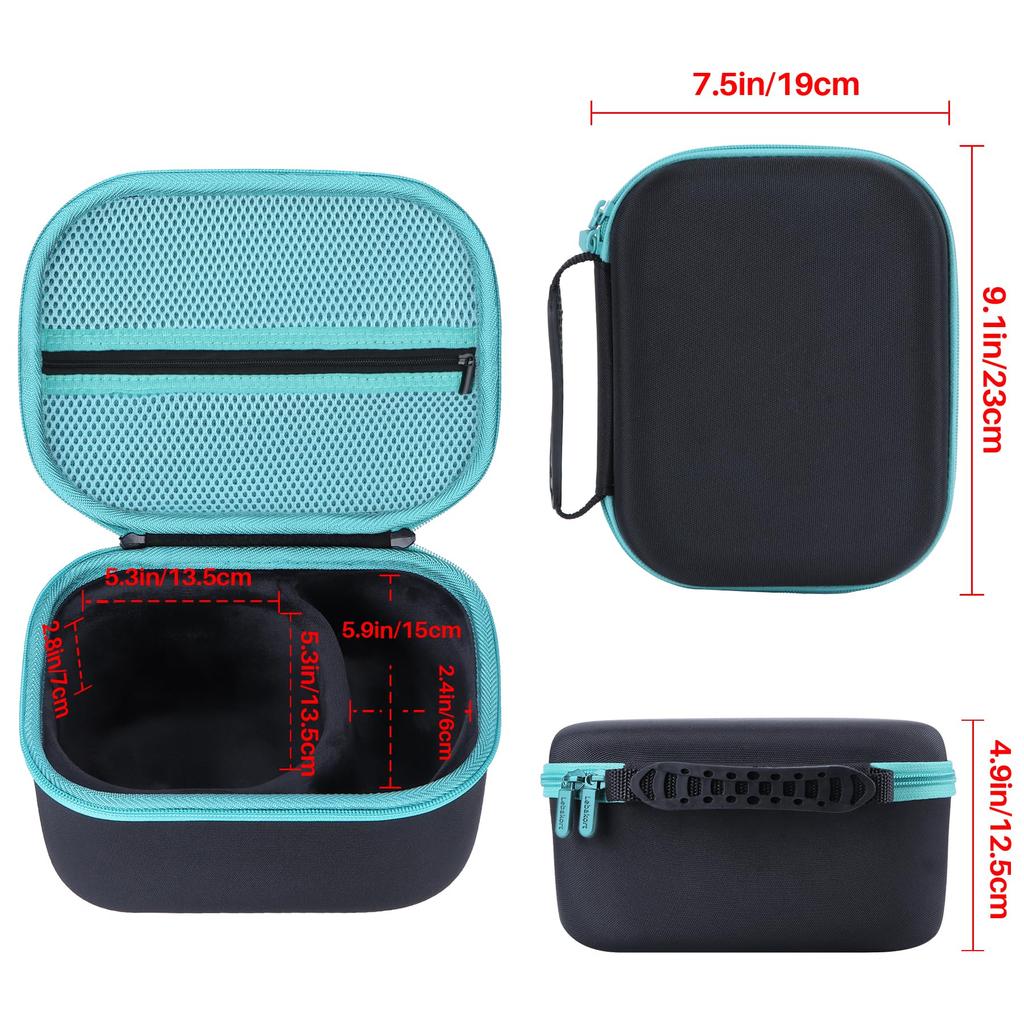 RAZOR SLIM ELEC MUFF Slim Electronic Earmuffs with Storage Case Light [Peyyargo] Walker's (Black + Blue)