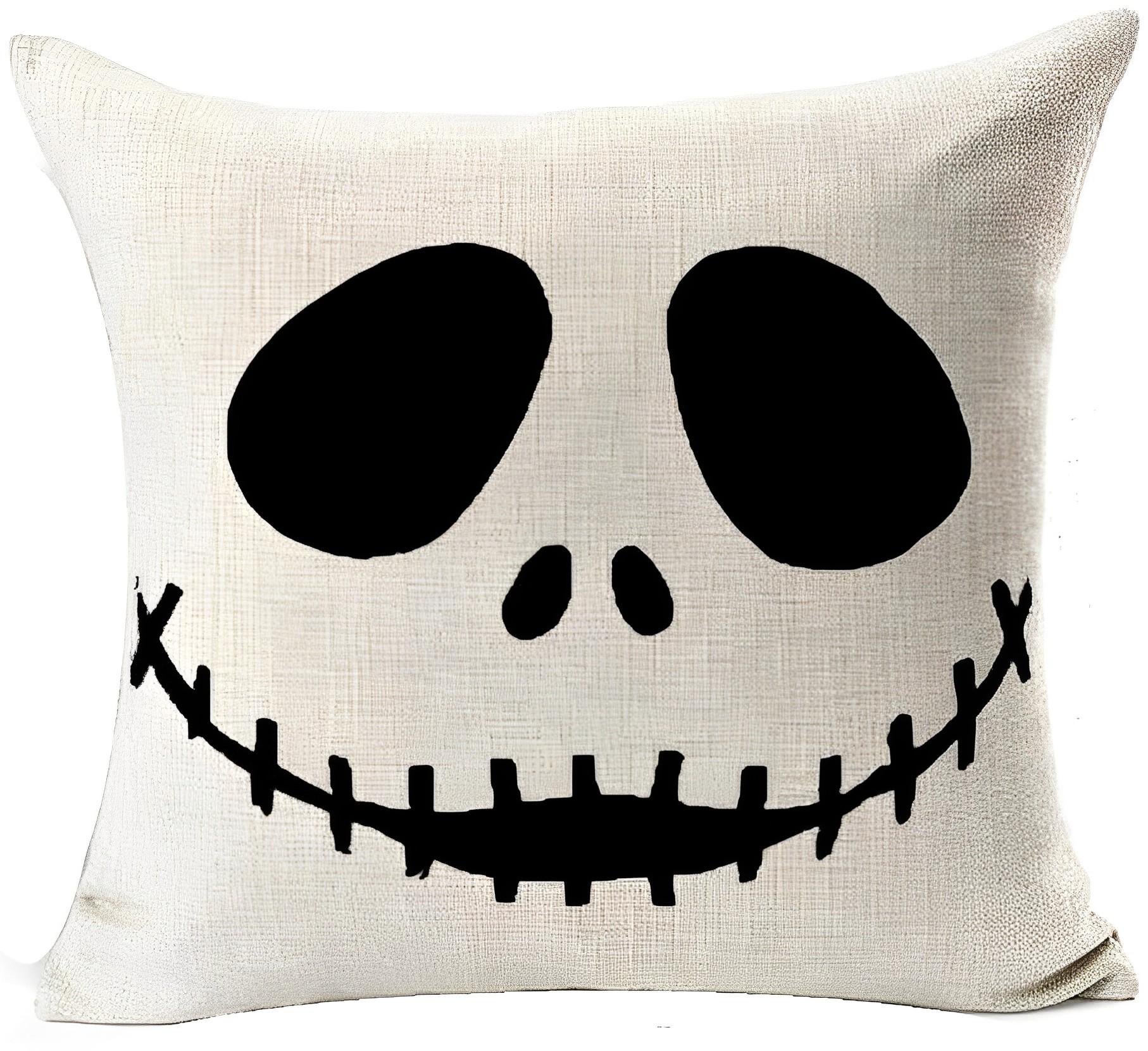 

Декоративные подушки для дома, Наволочка с узором линий Хэллоуинский ужас кошмар 45*45cm