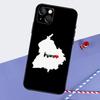 Punjab Map Outline Phone Case For iPhone 16 Pro Max 11 12 13 14 15 Pro Max Mini XR 16 15 Plus 16e Cover Shell