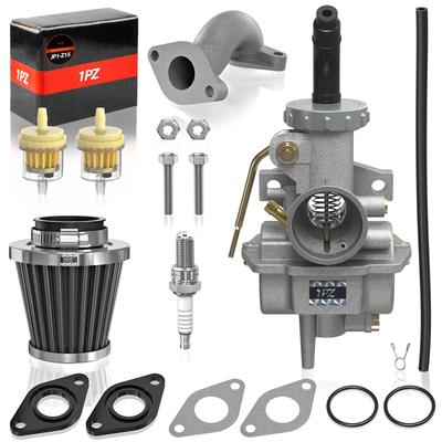 1PZ PZ20 Carburetor Compatible with 50cc To 125cc for Dirt and Highly Universal Replacement Part JP1-Z15 Set, 4-Stroke Engines, Karts, Bikes, ATVs,