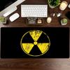 Radioactive Symbol Mouse Pad Large Computer Office Game Table Mat Xxl Rubber AntiSlip Stitched Keyboard Mats Washable Desk Pads