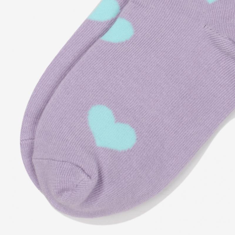 [fila Kids] All Over Heart Pattern Long Neck Socks  Fk3scf5356f Lvd  q0zFk3scf5356fLvd