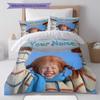 Pippi Longstocking Custom Name Pattern Bedding,Quilt Set Quilt Cover Pillowcase Home Birthday Gift(1 * duvet cover + 2 * pillowcase, without core)