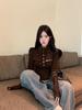 Women's High-Neck Slim-Fit T-Shirt: Spicy Style, Long-Sleeve, Waist-Cinching, Perfect for Autumn and Winter.