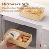 Tragbare Lunchbox Mikrowellengeeignete Kunststoff Bento Box mit Fächern & Soßenbox Stapelbarer Salat Obst Lebensmittelbehälter
