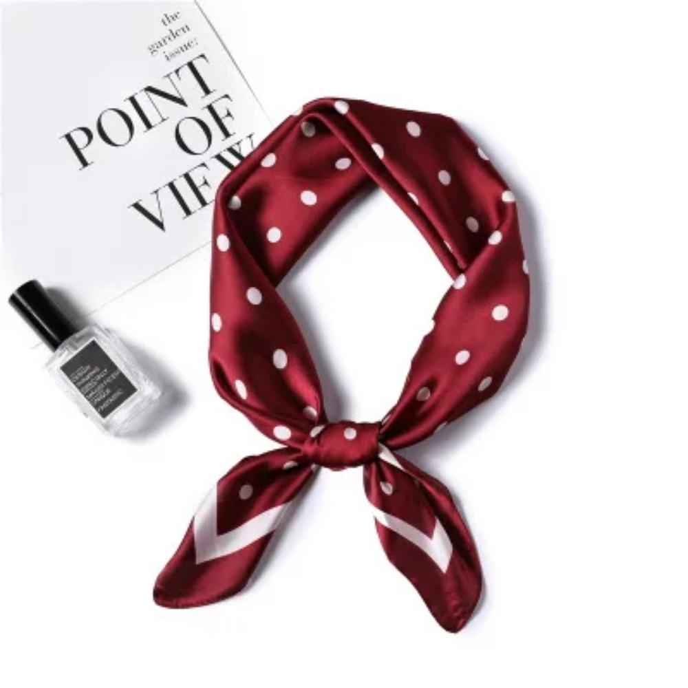 2025 Summer Luxury Brand Silk Scarf Square Women Shawls And Wraps Fashion Office Small Hair Neck Hijabs Foulard Scarves 70*70cm