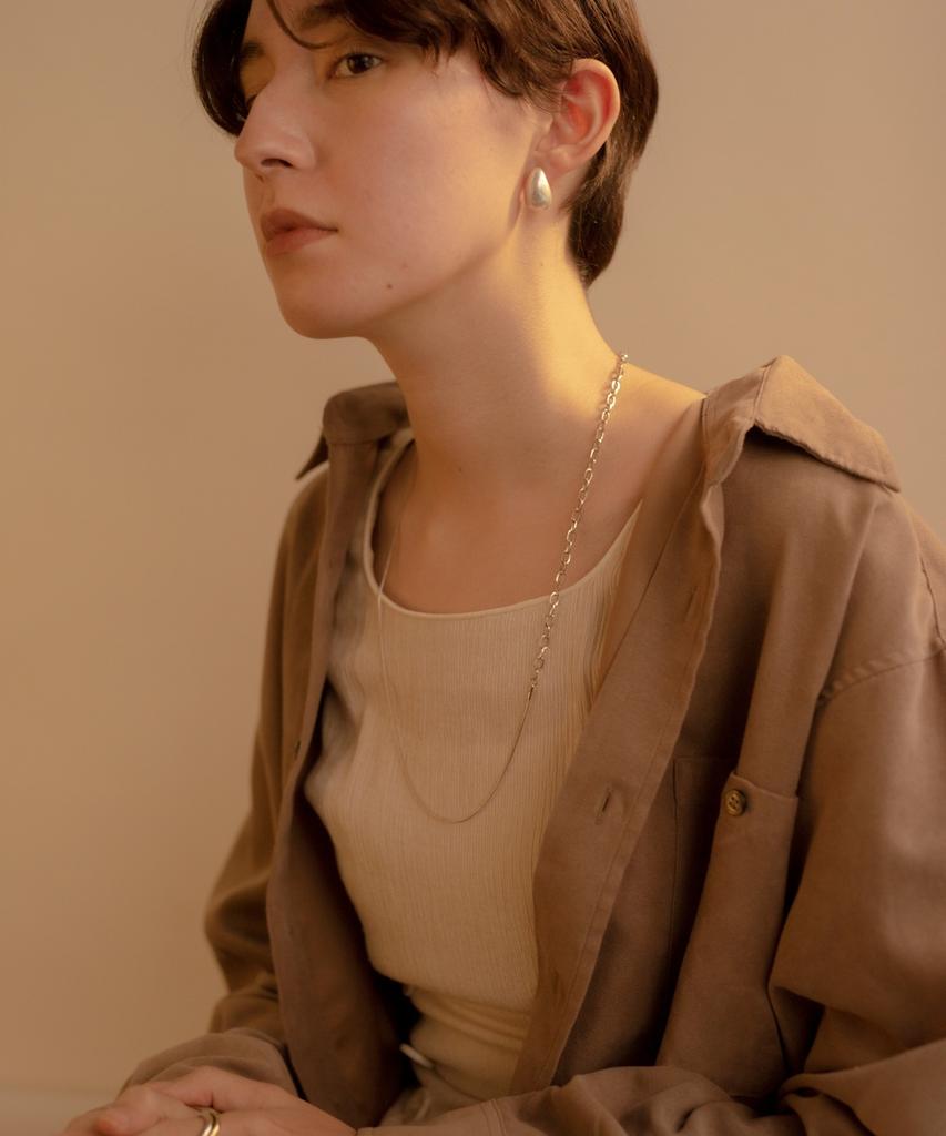 Novice Tokyo Mix Long Chain Necklace / Silver