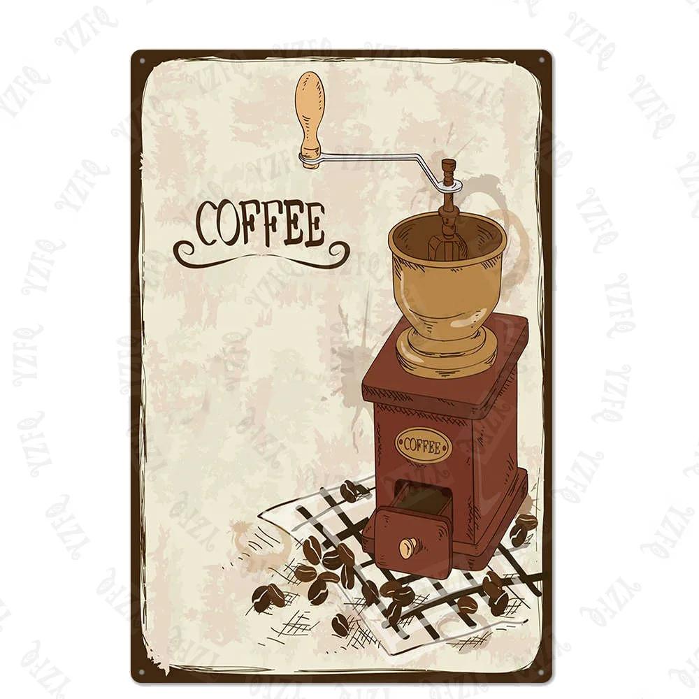 

Металлическая табличка Меловое искусство Кофейное меню Декоративные знаки для бургер-бара Настенный декор для кухни, кафе, магазина Домашний декор ручной работы 30X20СМ XP(+947)К 20X30CM