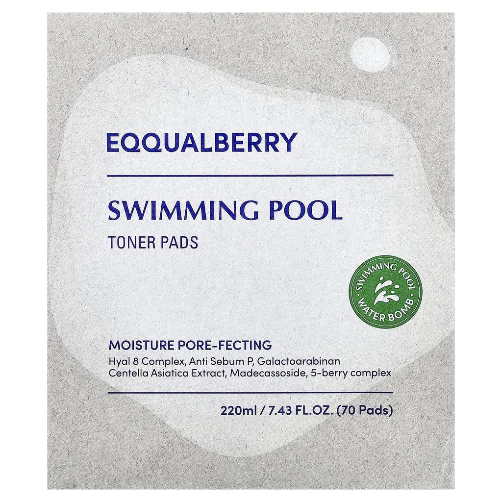 EQQUALBERRY, Swimming Pool Toner Pads, 70 Pads, 220mg (7.43 fl oz)