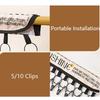 10 Clips Baseball Hat Organizer Rack Portable Foldable Peaked Cap Storage Holder Hanging Saving Space Towel Hanger Clip Scarf