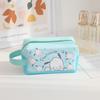 Head Pochacco Polka Dots Pu Travel Storage Bag For Cosmetics And Use Stationery