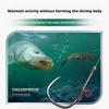 1PC Live Shrimp Fixing Hook Heavy Duty Carbon Steel Barbed Fishhook With Hole Live Bait Holder Carp Fishing Jig Worm Hooks