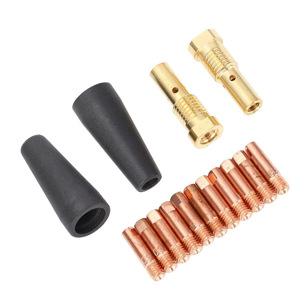 Kit 15 piese Accesorii Sudură Duze PTFE Fără Gaz Difuzor Gaz Alamă Vârfuri Electrozi Cupru 9mm f