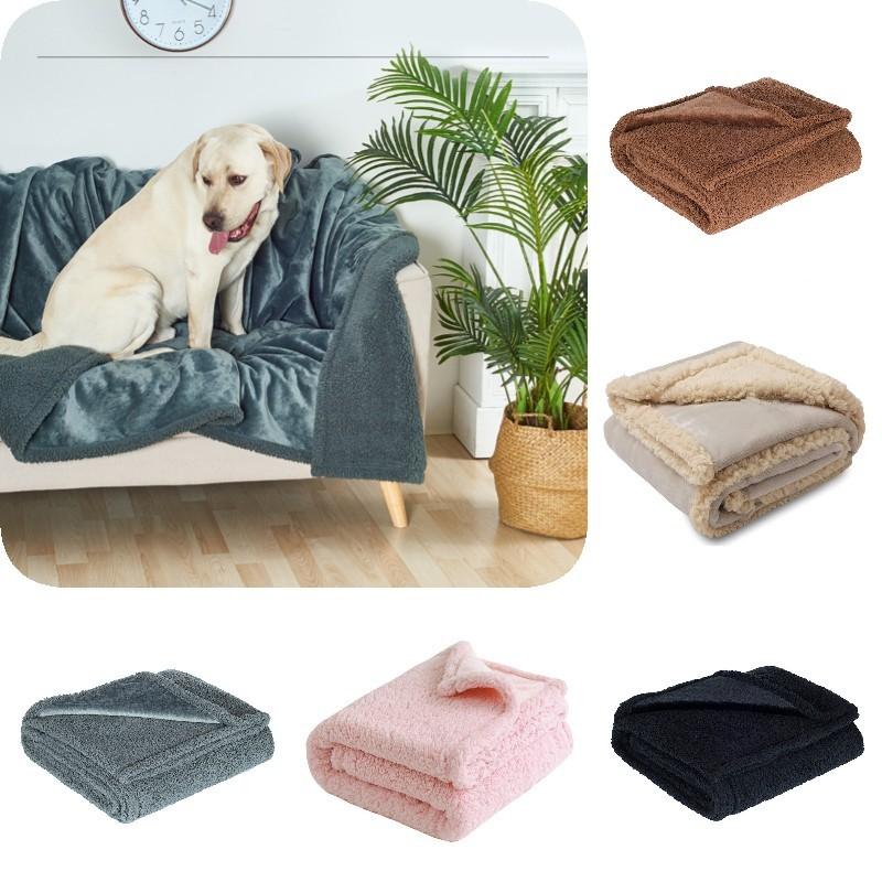 Blanket Waterproof Dog Flannel Liquid Proof Pet Throw For Bed Car Seat Back