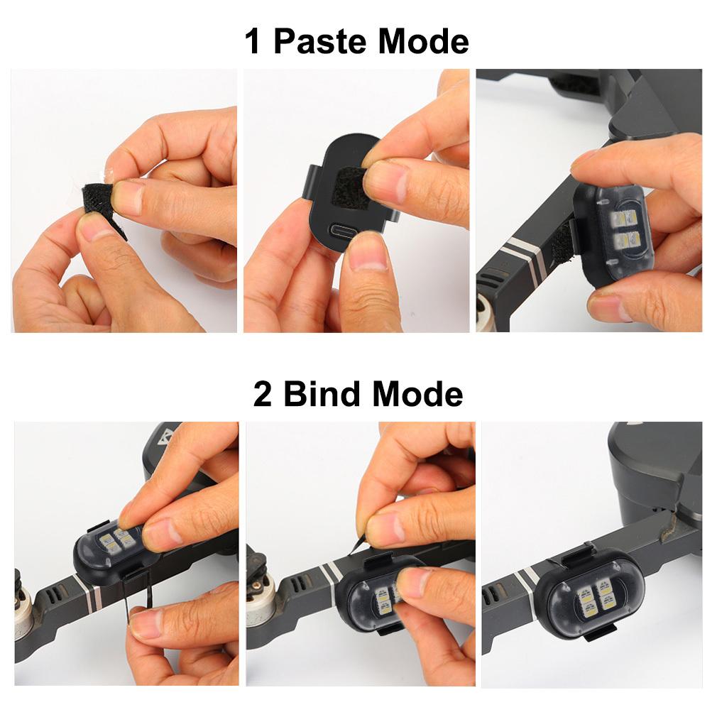 6Pcs RGB Led Car Strobe Lights Motorcycle LED Flash Position Wireless Light 8 Colors Aircraft Airplane Helicopter Warning Lights Accessories