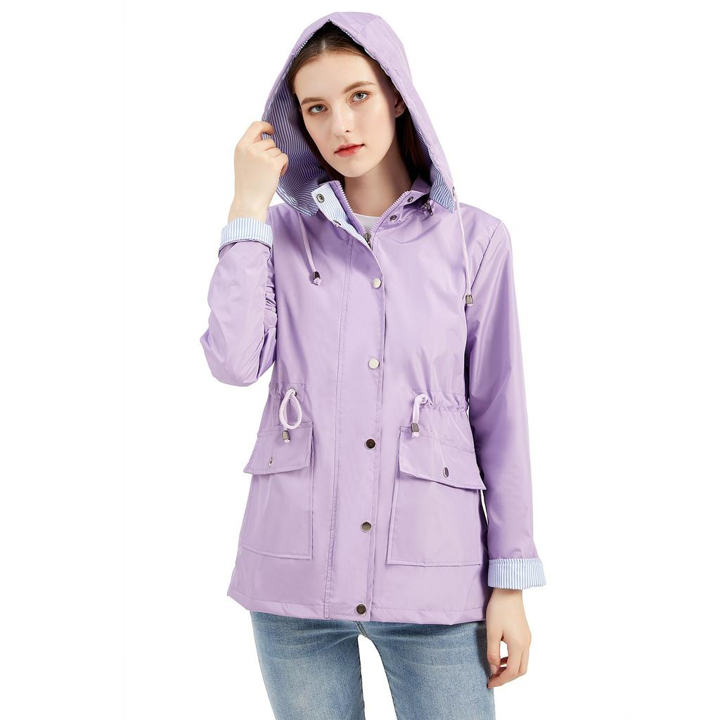 Autumn and Winter Detachable Hooded Windbreaker Women's Women's Plus Size Women's Jacket Windbreaker