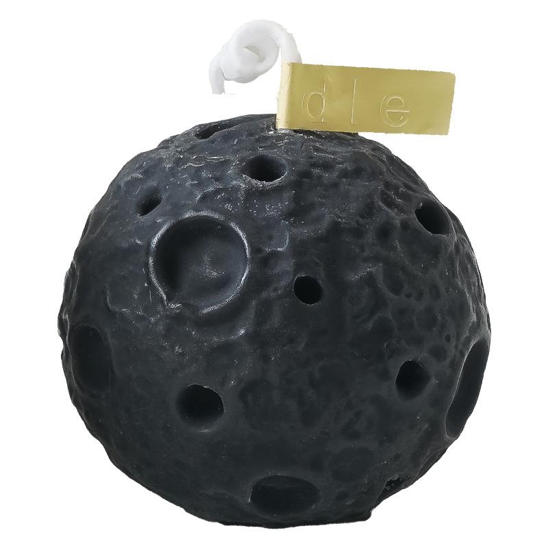 Moon Scented Candle DIY Creative Black Spherical Fragrance