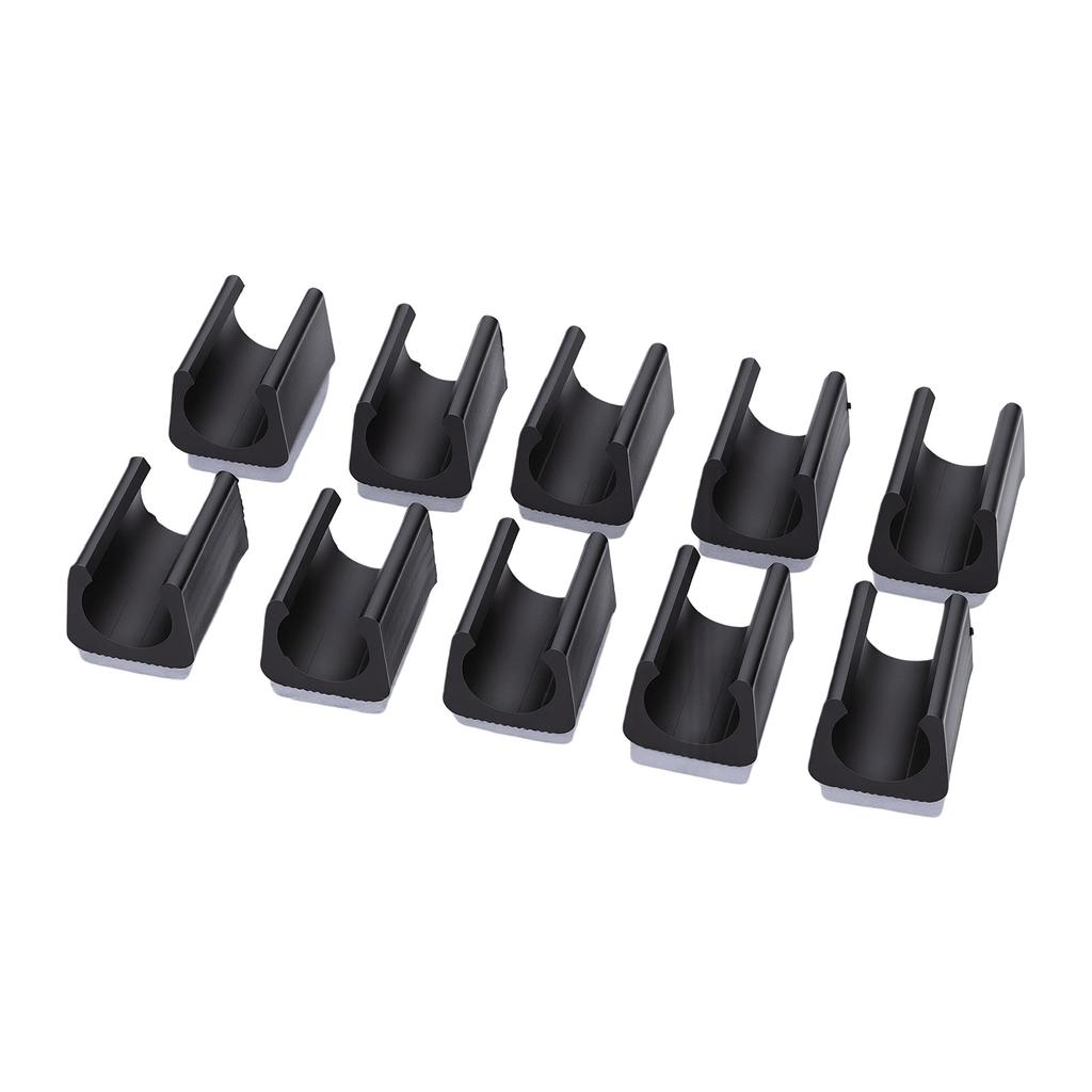 10pcs U Shaped Chair Leg Tips Caps with Felt Pads Smoothly Glides No Scratches No Noise Floor Glides Tubing Caps