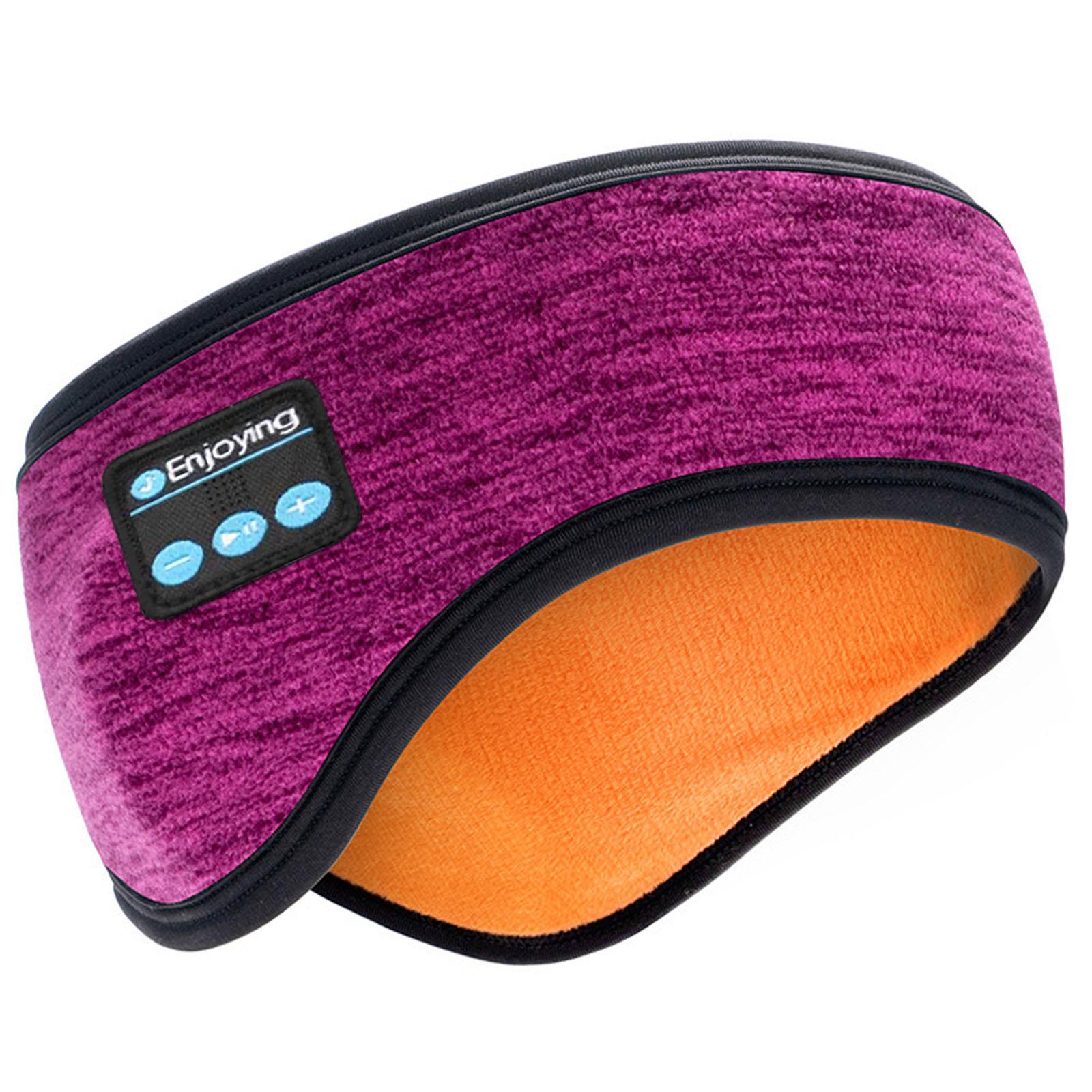 

Wireless Bluetooth Headphones Headband Unisex Sports Music Winter Earmuffs Mic Outdoor Soft EarMuffs Ear Cover Bluetooth Headset Яскраво-рожевий