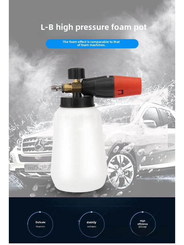 High-Pressure Foam Cannon for Car Wash - Snow Foam Sprayer Gun Accessories