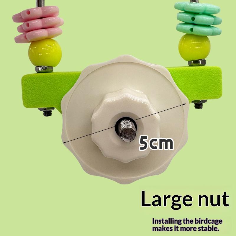 Parrot Toys Self-Entertainment Budgie Chewing Interactive Bird Perching On A Perch Playtime And As A Decoration For Parrot Cages