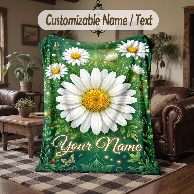 Daily Nurse Affirmations Theme Throw Blanket Custom Name Text Personalized Blanket Soft Cozy Blanket for Home Sofa Bed