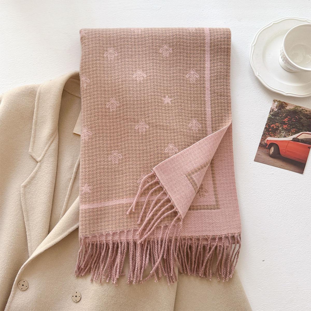 

Luxury Winter Cashmere Scarf Women Design Warm Pashmina Blanket Poncho Scarves Female Carriage Shawl Thick Foulard Bufanda 200x65cm