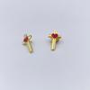 Pack of 10 Enamel Crosses Heart Pin with Secure Clasp for Confident Adornment Lapel Accessory for Everyday Wear