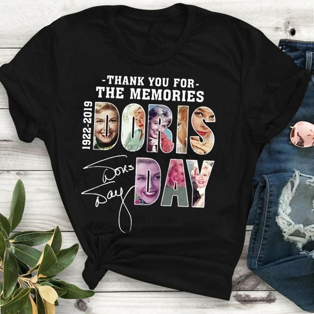 

Doris Day Thank You For The Memories Black Size S To 4XL CG389 Unisex T-Shirt XXL