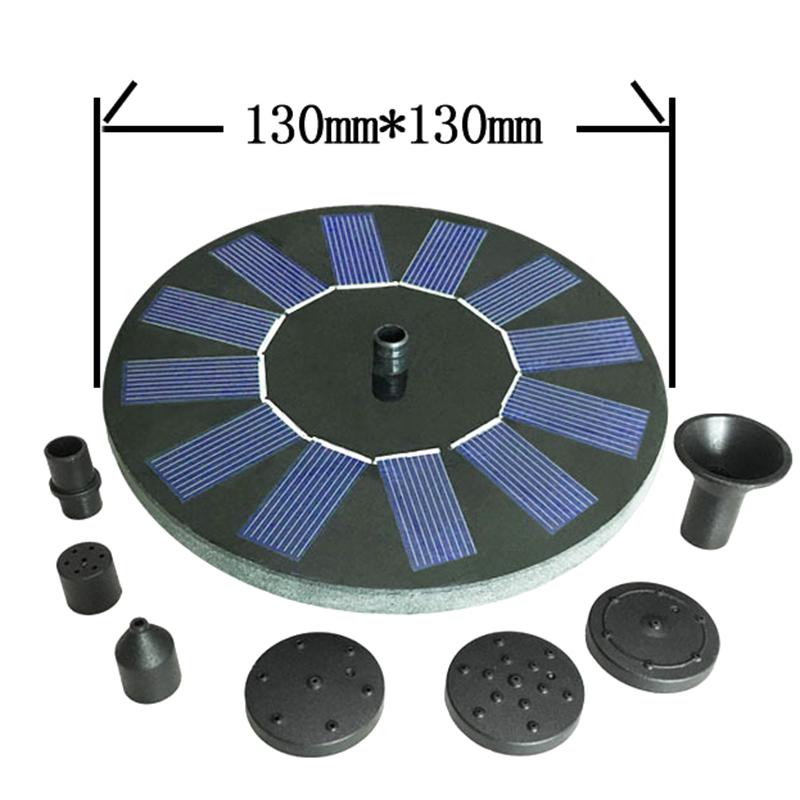 Solar Powered Floating Bird Bath Water Fountain Outdoor Pond Pool Garden Patio