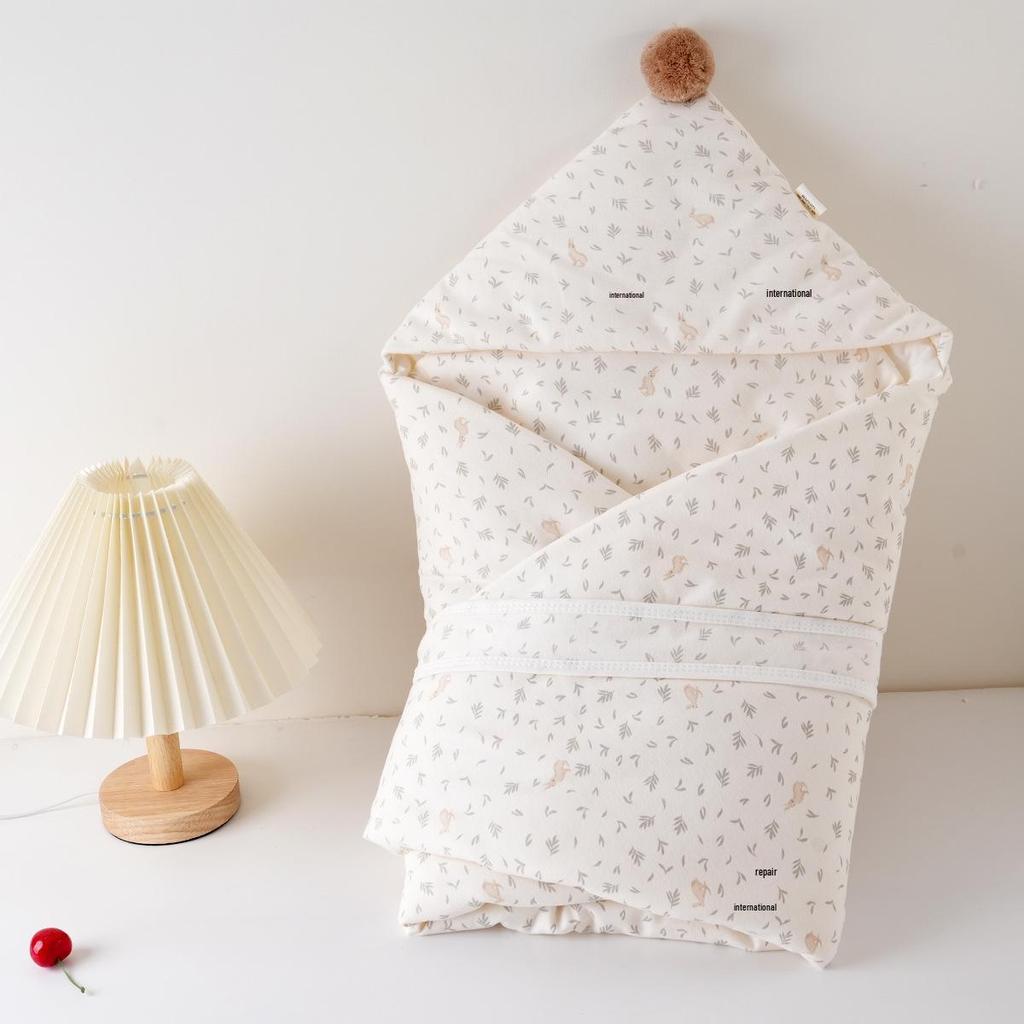 All-Season Pure Cotton Baby Swaddle Blanket for Newborns - Ideal for Spring, Autumn, Winter, and Outdoor Use